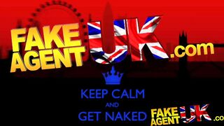 FakeAgentUK Casting threesome for horny couple who love to fuck on camera